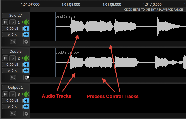 Audio in 2 tracks